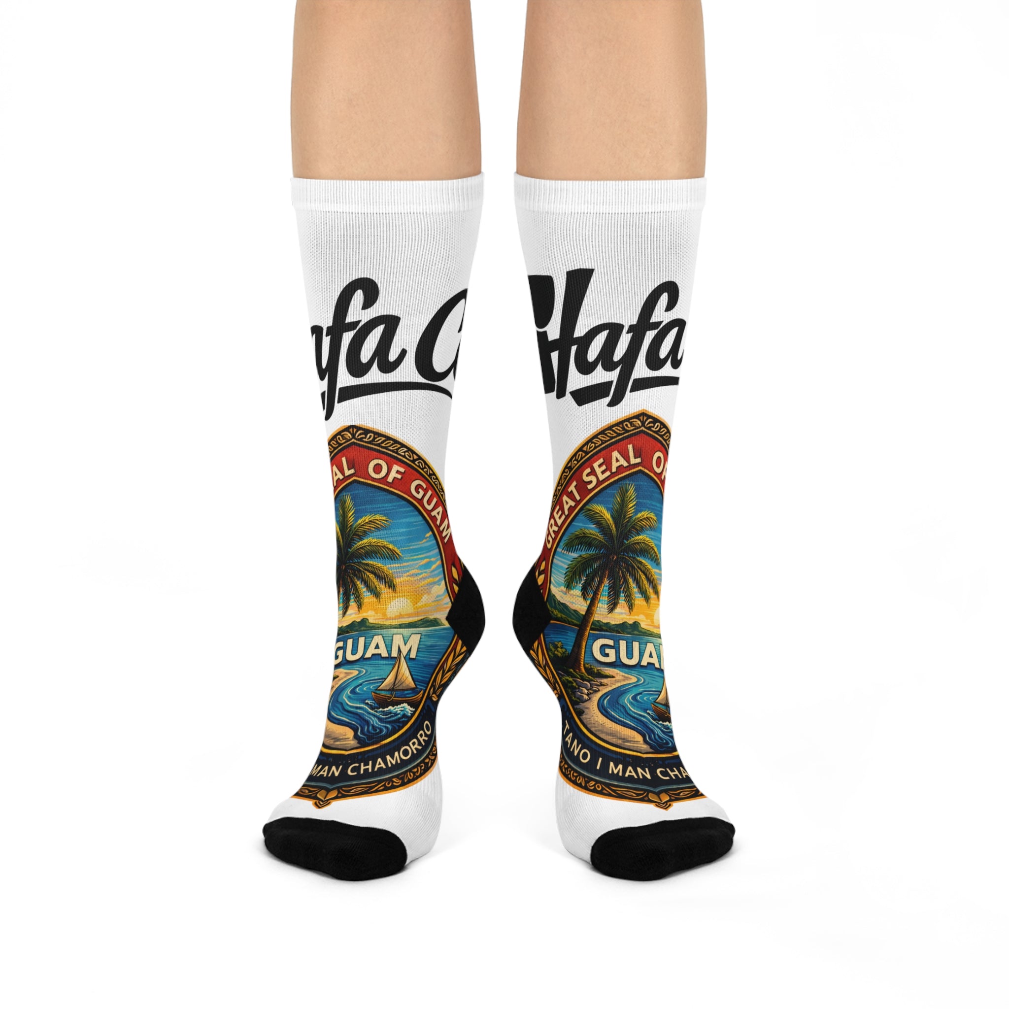 Guam Seal Cushioned Crew Socks