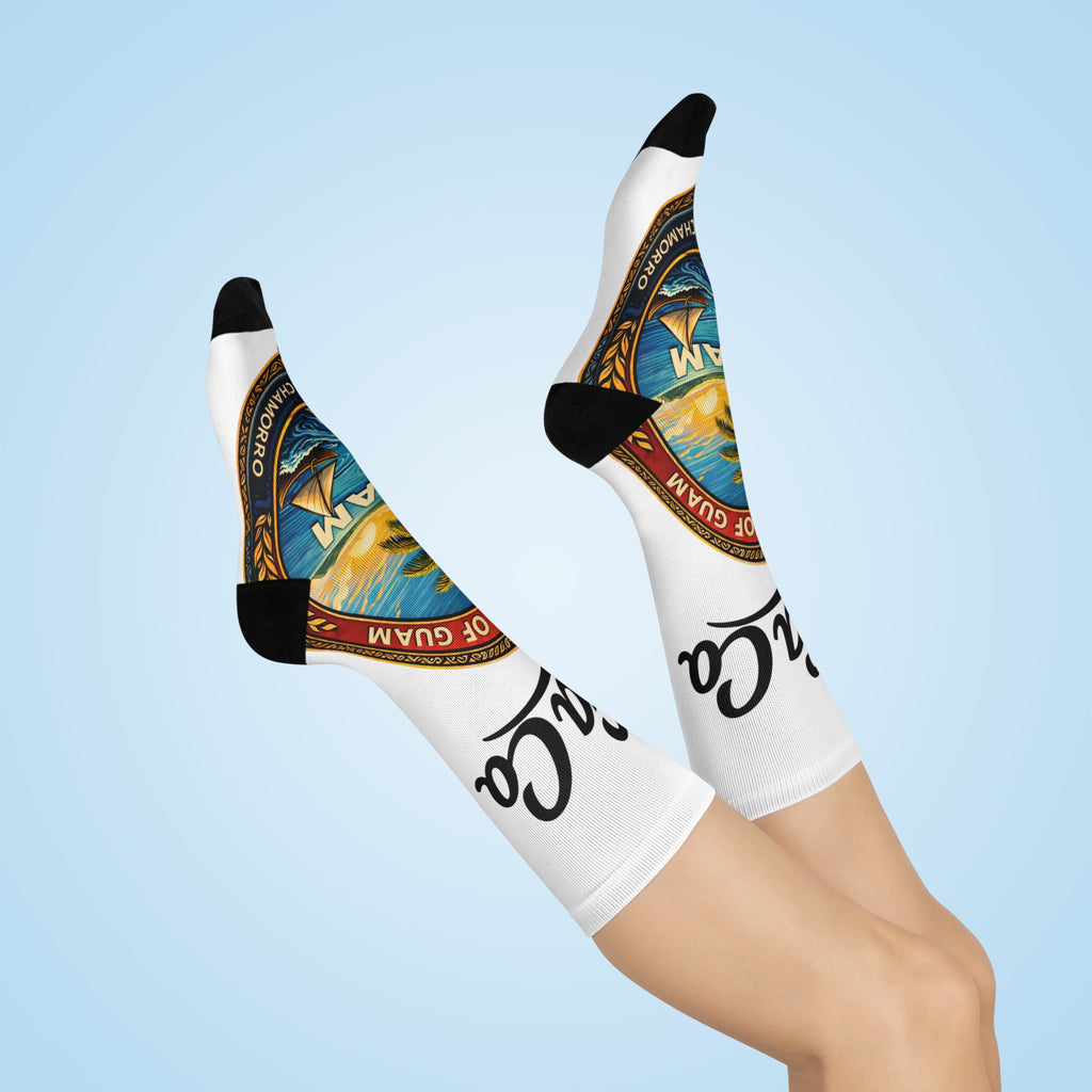 Guam Seal Cushioned Crew Socks